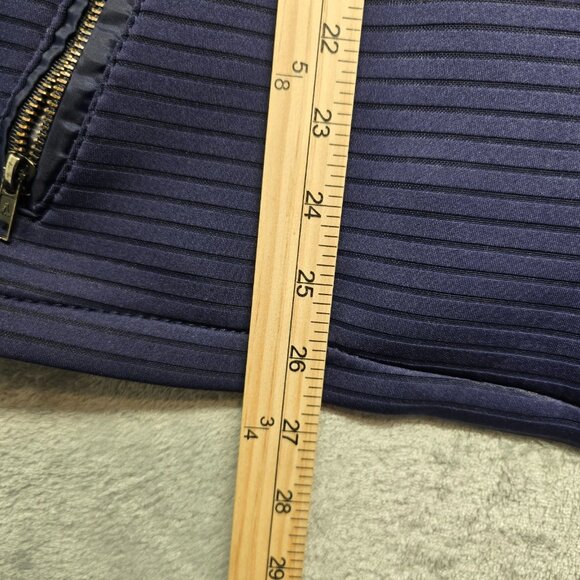 Richmarbert Full Zip Bomber Vest Jacket Mens XL Blue Zipper Pockets Sleeveless - Picture 13 of 13